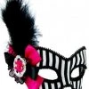 Sweidas Masks & Eyemasks Burlesque Black And White Striped Mask