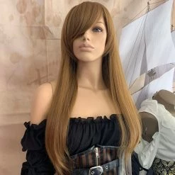 Bell's Wigs Deluxe Long Straight Light Brown Wig