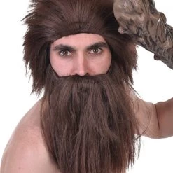 TomFoolery Wigs Caveman Wig And Beard