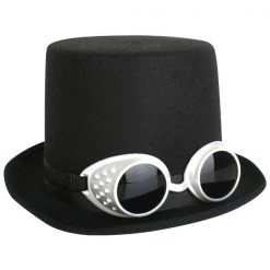 Sweidas Steampunk Black Deluxe Top Hat 5 Sweidas Steampunk Black Deluxe Top Hat