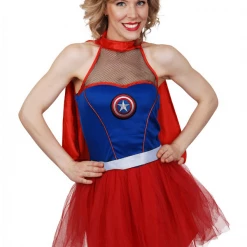 TomFoolery Ladies Captain America Costume