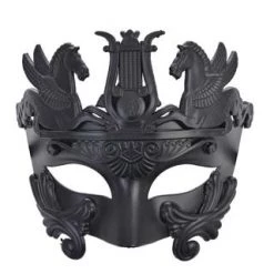 TomFoolery Achilles Black Roman Eye Mask Masks & Eyemasks