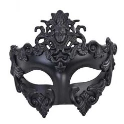TomFoolery Edison Black Roman Eye Mask