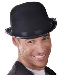 TomFoolery 1920's Great Gatsby Standard Black Bowler Hat