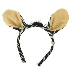 TomFoolery Animals And Insects Zebra Ears On Headband