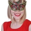 TomFoolery Masks & Eyemasks Gold And Red Eye Mask