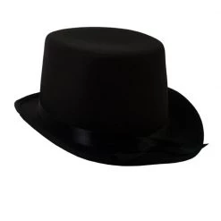 Hurly-Burly Top Hat With Black Satin Band Funny Costumes