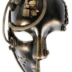 TomFoolery Full Face Bronze Steampunk Mask