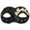 TomFoolery Black And Gold Velvet Eye Mask Masks & Eyemasks