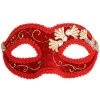 TomFoolery Masks & Eyemasks Red And Gold Velvet Eye Mask