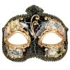 TomFoolery Costume Accessories Gold Salvatore Venetian Style Eye Mask