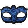 TomFoolery Royal Blue Plain Glitter Mask Masks & Eyemasks