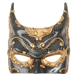 TomFoolery Black And Gold Batman Gotham Mask