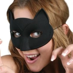 TomFoolery Black Cat Eye Mask Animals And Insects