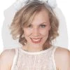 TomFoolery Bridal Veil Headband With Flowers Hats & Headwear 2 TomFoolery Bridal Veil Headband With Flowers Hats & Headwear