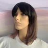 Bell's Wigs Black To Soft Purple Deluxe Bob Wig