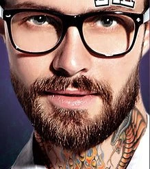 Tinsley Cobra Temporary Neck Tattoos Special FX Makeup