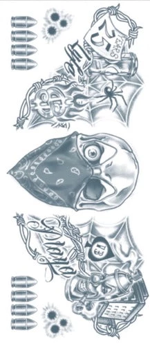 Tinsley Vandal Special FX Temporary Neck Tattoos 4 Tinsley Vandal Special FX Temporary Neck Tattoos