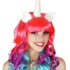 TomFoolery Pride Rainbow Unicorn Wig
