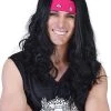TomFoolery Ritchie Long Black Wig With Headband