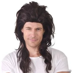 TomFoolery 80's Brown Mullet Wig