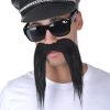 TomFoolery Long Black Moustache Costume Accessories