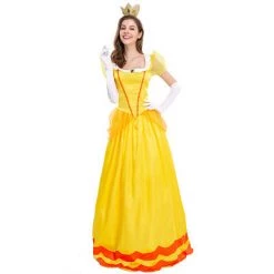 AnneCart Super Mario Bros. Princess Daisy Dress Costume