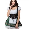 Annecart Forest Green Velour Oktoberfest Dress