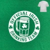 Hurly-Burly Official Irish Drinking Team Green T-Shirt Saint Patrick's Day