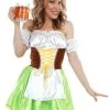 TomFoolery Celebrations Green And Brown Oktoberfest Dirndl Dress