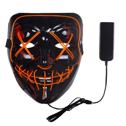 Annecart Orange The Purge Cross Eye Light Up Mask 4 Annecart Orange The Purge Cross Eye Light Up Mask