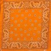 Hurly-Burly (b) Light Orange Paisley Bandana Bandanas