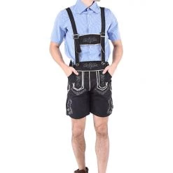 Hurly-Burly Oktoberfest Costumes And Accessories Blue And Black Men's Deluxe Oktoberfest Costume