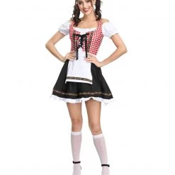 AnneCart Cute Red Checked Dirndl