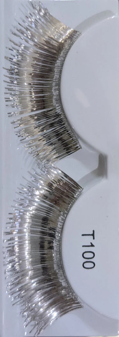 Interalia Bright Metallic Silver Fake Eyelashes 3 Interalia Bright Metallic Silver Fake Eyelashes