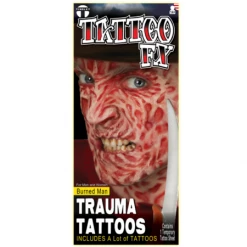 Hurly-Burly Torched Temporary Tattoos Special FX Makeup