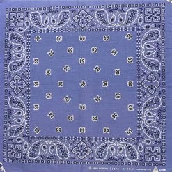 Hurly-Burly (b) Pale Blue Paisley Bandana Bandanas