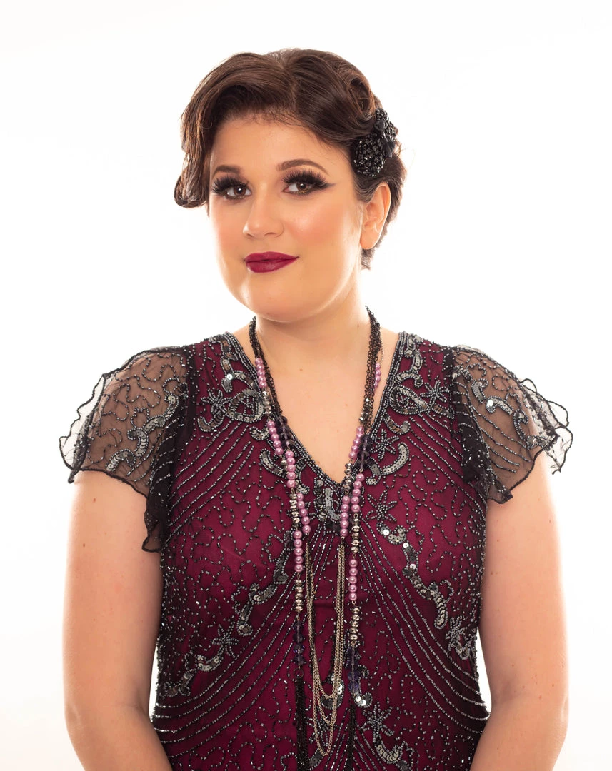 Thailand Elegant Beaded 1920's Dress In Pink Dresses 4 Thailand Elegant Beaded 1920's Dress In Pink Dresses