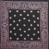 Hurly-Burly (b) Black With Pale Pink Paisley Bandana Bandanas