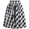 Malltop Skirts 50’s Black And White Plaid Skirt 2 Malltop Skirts 50’s Black And White Plaid Skirt