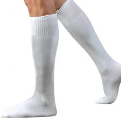 AnneCart Celebrations Men's White Thick Socks.