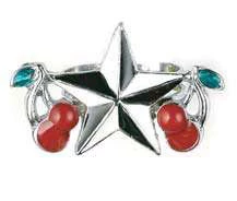 Hurly-Burly (j) Jewellery Nautical Star & Cherries Ring