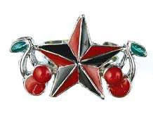 Hurly-Burly Nautical Star & Cherries Ring Jewellery