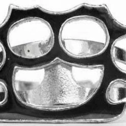 Hurly-Burly (j) Black Knuckle Duster Ring