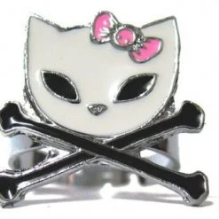Hurly-Burly (j) Jewellery Cat & Cross Bones Ring
