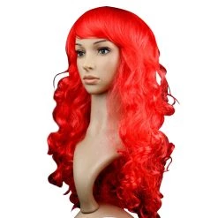 Malltop Curly Red Party Wig