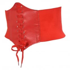 Jacky Wang Belts & Harnesses Red Corset Belt