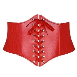 Jacky Wang Belts & Harnesses Red Corset Belt