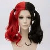Jocelyn Luo Deluxe Black & Red Harley Quinn Wig