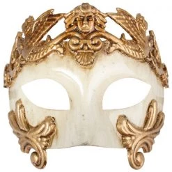 TomFoolery Masks & Eyemasks Gold Men's Roman Mask